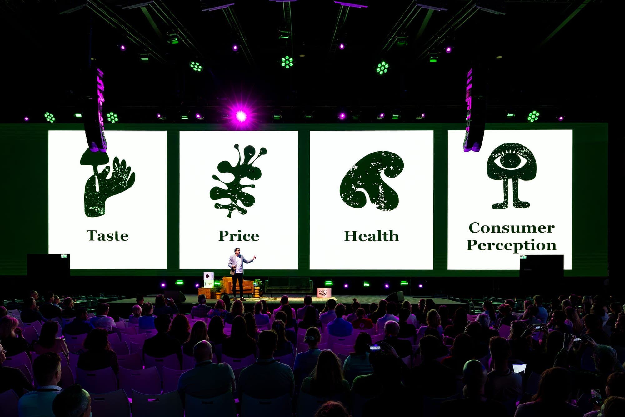 Dynamische spreker op congres